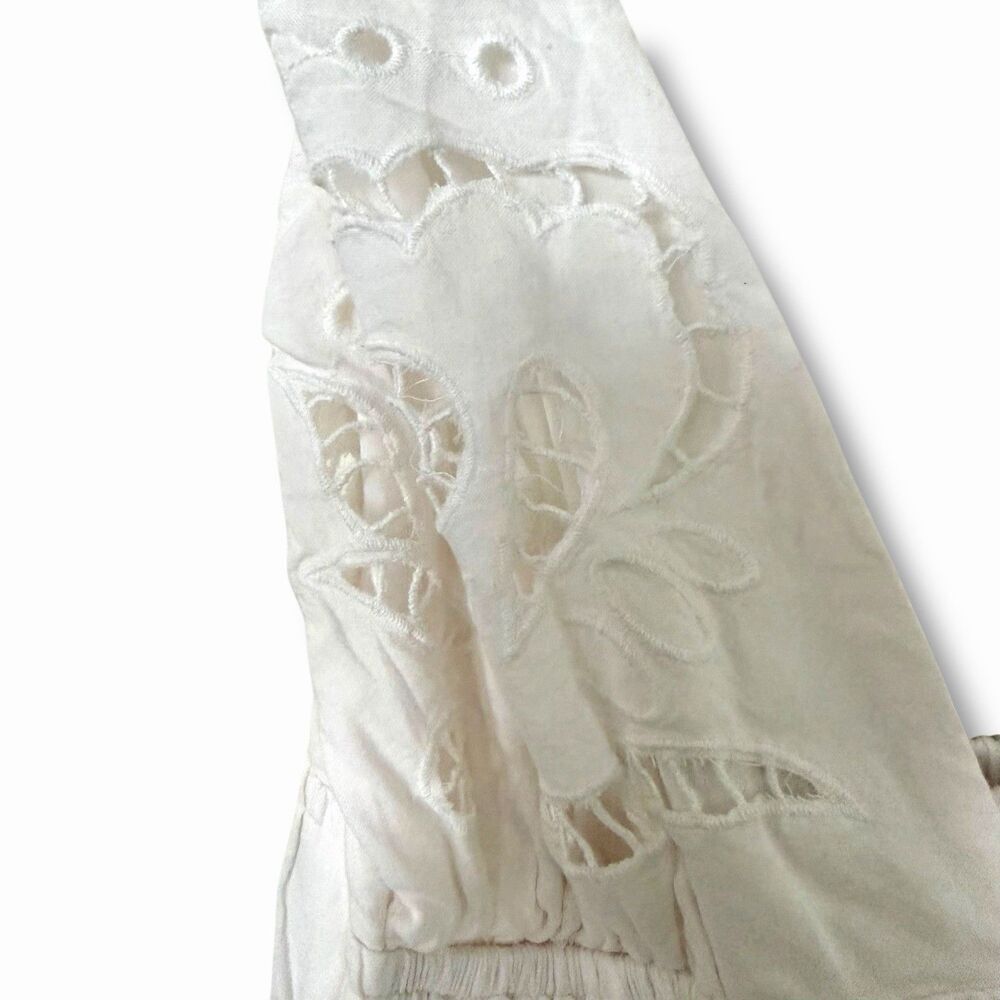 NWT Future Collective Women's Eyelet Maxi A-Line Dress XL Beach Vacation Resort - Picture 7 of 15